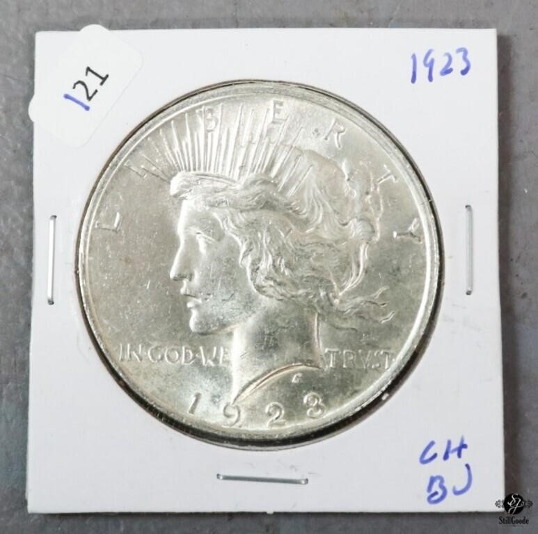 U.S. Mint Peace Silver Dollar - 1923