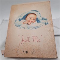 Mid-Century New born Baby Book & Cards - Ahhhh