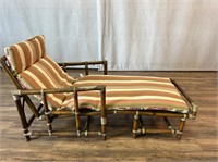 McGuire Mid Century Bamboo Chaise Lounge Chair