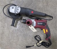 Lot - Electric Drill & Grinder