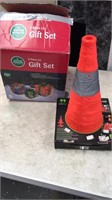 Christmas set and safety cone