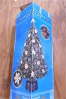 Fiber optic revolving 3' Christmas tree in box
