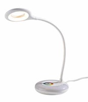 2x  White Led Task Lamps 19in