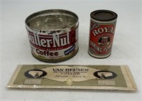Royal Baking Powder Canister, Van Heusen Collar, B