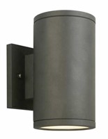 2x Rodham 8 In. Black Led Outdoor Wall Lanterns