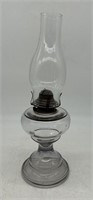 Antique Glass Hurricane Oil Lamp