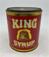 Vintage King Syrup Tin w/Lion Logo