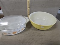 Pyrex Bowl and Casserole Dish