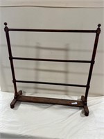 Antique Mahogany Quilt Rack