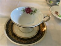 Shafford Hand Painted Tea Cup & Saucer