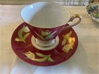 Shafford Hand Painted Tea Cup & Saucer