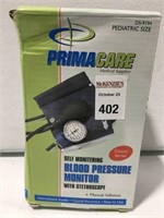 PRIMA CARE BLOOD PRESSURE MONITOR WITH STETHOSCOPE