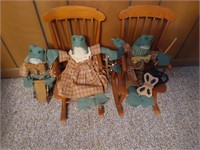 (3) frogs with rockers