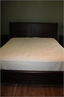 King Size Bed with Wooden Head/Foot Board