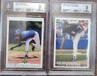 Two BGS GR 9 Cards Hernandez & Martinez See Pics