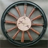 Pheasant Wagon Wheel Clock, Works