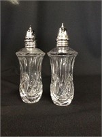 Crystal Salt and Pepper Shakers