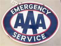 "AAA Emergency Service" Porcelain Sign