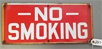 "No Smoking" Porcelain Sign