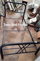 PREOWNED Metal Bed Frame Twin BLACK