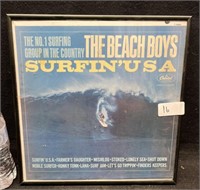 FRAMED "SURFIN USA" THE BEACH BOYS ALBUM
