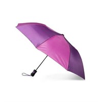 Recycled Canopy Auto Open Rain Umbrella  Purple