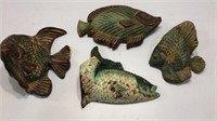 4 Mountable Fish Decorations Q7A