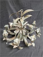 Metal floral chandelier