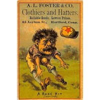 1900 Foster Clothing Baseball Trade Card