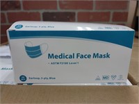 1000 MEDICAL FACE MASK 20 boxes 
50 masks per box