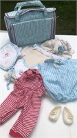 American Girl Doll Diaper Bag and Clothing for