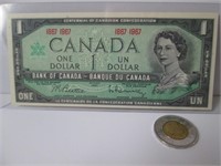 Canada 1867-1967 Dollar UNC sans numéro de série,