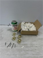 Box of mini drawer knobs and other screws