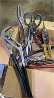 Snips, channel locks, monkey wrenches, etc