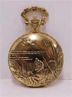 Milan quartz hunter case pocket watch