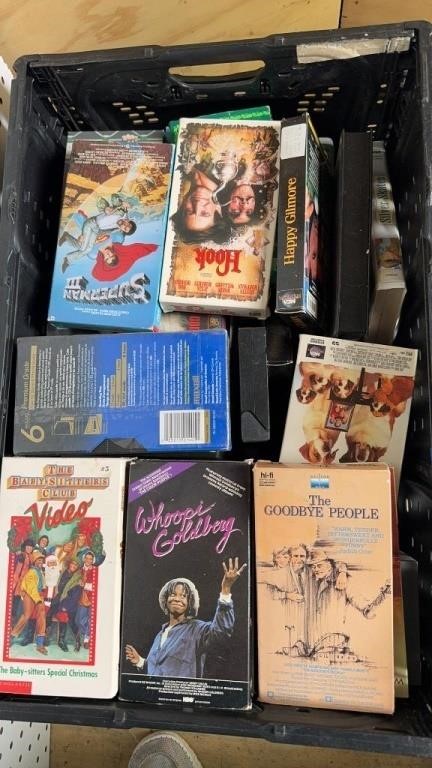 Large lot of vhs movies