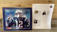 Tom Brady signed framed photo forensics