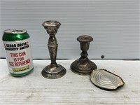 Sterling silver candlestick holders