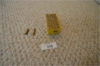 28 FULL  ROUNDS AND GROUP EMPTY BRASS MILITARY