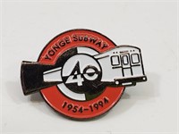 1994 Yonge Subway Lapel Pin