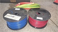 2 rolls 18 gauge wire, miscellaneous 10/3, 8 awg