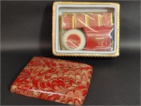 Elizabeth Arden Red Porcelain Box Bath Soap Set
