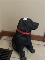 Black Labrador Dog Statue