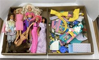 Barbies and accessories