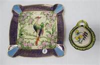 (2) Noritake plate and Quimper dish.
