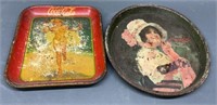 2 Early Coca-Cola Trays