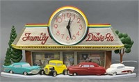 Family Drive In Coca-Cola Clock