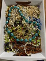 LOT- COSTUME BEADS AND NECKLACES