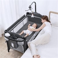 ANGELBLISS 5 in 1 Baby Bassinet Bedside Sleeper,