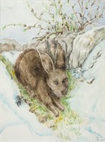 DORI LEISINGER Canadian 1925-2011 Watercolor